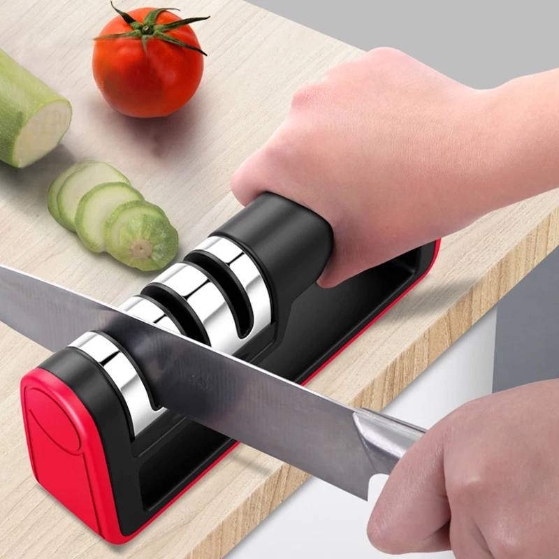 New Upgrade 3 Stage Sharpener Professional Kitchen Sharpener Tungsten Steel Ceramic Kitchen Knife Accessories
New Upgrade 3 Stage Sharpener Professional Kitchen Sharpener Tungsten Steel Ceramic Kitchen Knife Accessories
