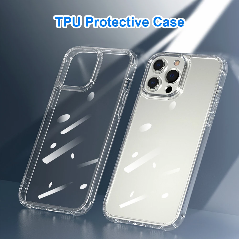 Transparent Soft TPU Smart Phone Protective Cover for iPhone 13 13mini 13pro 13pro max Anti-fall Mobile Phone Case Shell
Transparent Soft TPU Smart Phone Protective Cover for iPhone 13 13mini 13pro 13pro max Anti-fall Mobile Phone Case Shell