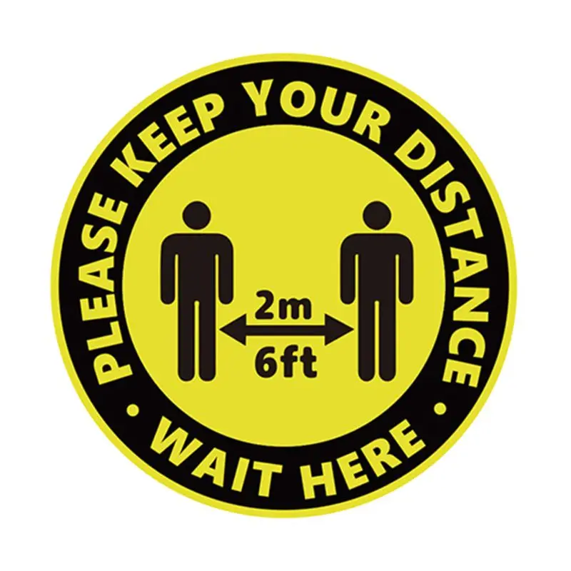 Round Circle Sticker Keep Social Distance Safety Floor Sign People Gathering Control Paster
Round Circle Sticker Keep Social Distance Safety Floor Sign People Gathering Control Paster