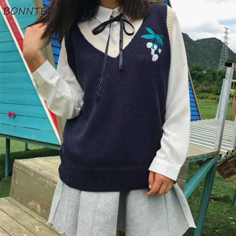 Women Sweater Vest Autumn Female Knit Shrug Womens Outwear Tops All-match Kawaii Students Casual Preppy Print Ulzzang Chic 2XL
Women Sweater Vest Autumn Female Knit Shrug Womens Outwear Tops All-match Kawaii Students Casual Preppy Print Ulzzang Chic 2XL