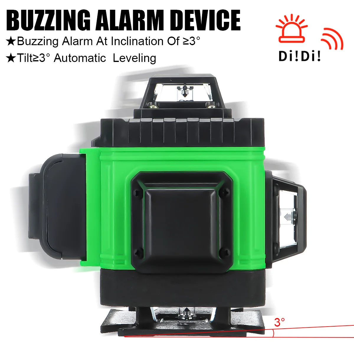 16/12/8 Lines Laser Level 4D 360 Degree Horizontal Vertical Cross Green Light Self-Leveling Powerful Laser Beam Measuring Tool
16/12/8 Lines Laser Level 4D 360 Degree Horizontal Vertical Cross Green Light Self-Leveling Powerful Laser Beam Measuring Tool