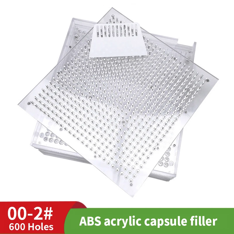 COMOPEZ 600 отверстие 00 #0 #1 #2 ABS заполняющая тарелка для капсул версия капсулы