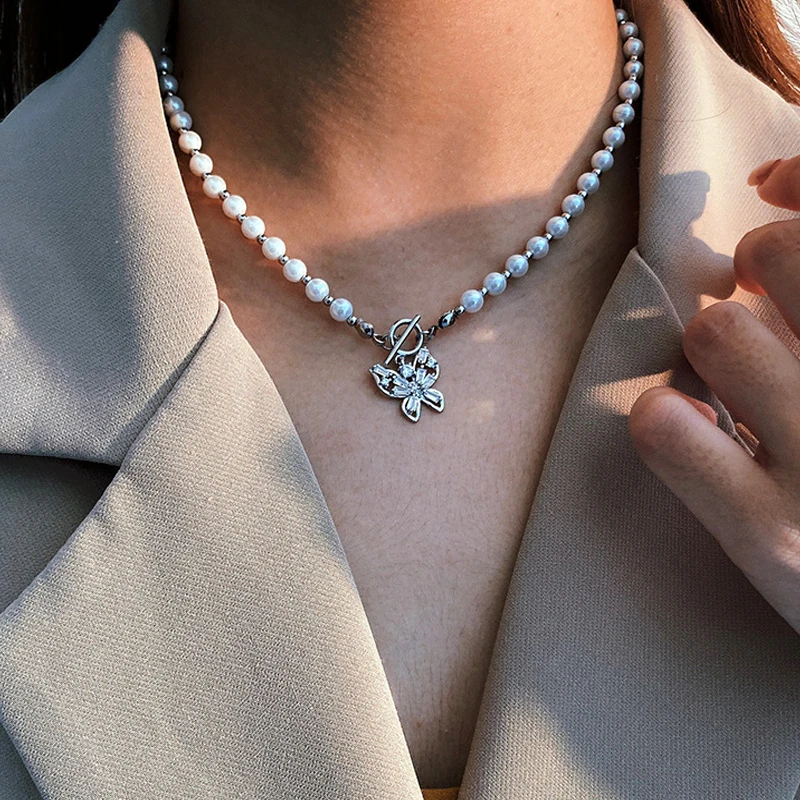 Amaiyllis 925 Sterling Silver Butterfly Shell Beads Clavicle Chain Necklace Pendant Niche OT Buckle Choker Necklace Jewelry
Amaiyllis 925 Sterling Silver Butterfly Shell Beads Clavicle Chain Necklace Pendant Niche OT Buckle Choker Necklace Jewelry