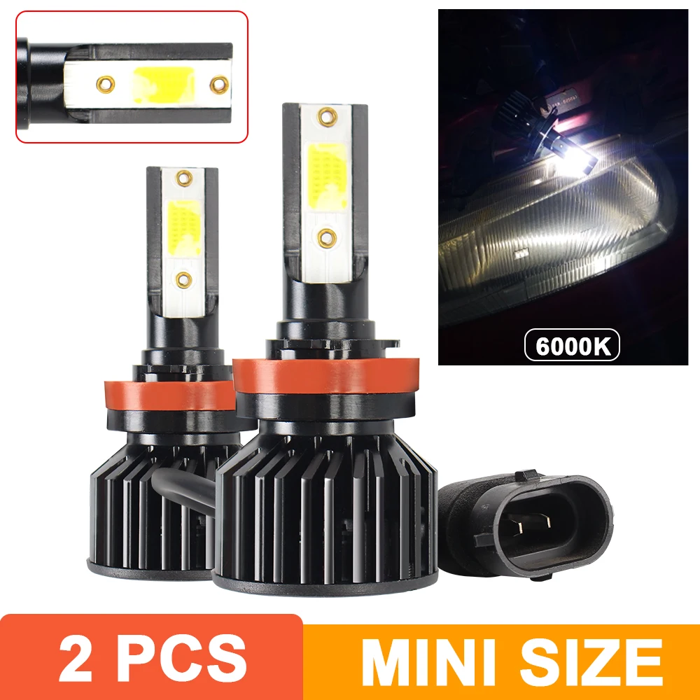 LED Head Lamp 40W 8000LM 6000K Car Headlight 1 Pair Super Bright Car Stylish H4 H7 H11 9006 Auto Fog Light Bulbs Big Led Chip
LED Head Lamp 40W 8000LM 6000K Car Headlight 1 Pair Super Bright Car Stylish H4 H7 H11 9006 Auto Fog Light Bulbs Big Led Chip