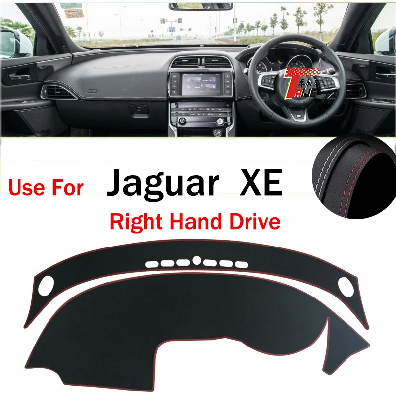 

: TAIJS Factory Anti cracking Protective New Quality Leather Car Dashboard Cover For Jaguar XE Right hand drive