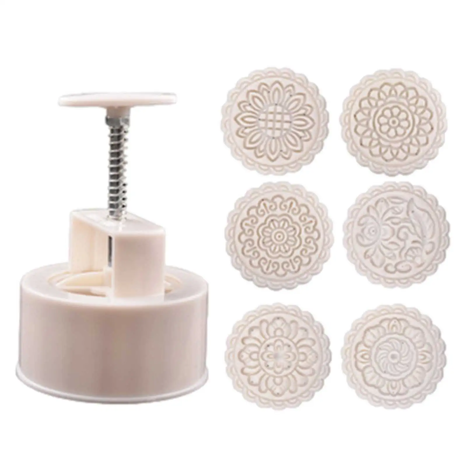 6 Style Round Flower Mooncake Mold Set 250g Mid Autumn Festival DIY Hand Pressure Fondant Moon Cake Mould Decoration Tool
6 Style Round Flower Mooncake Mold Set 250g Mid Autumn Festival DIY Hand Pressure Fondant Moon Cake Mould Decoration Tool