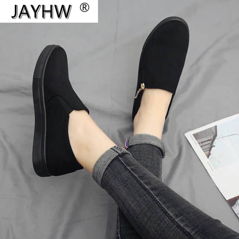 2020 Newest Women Canvas Shoes Casual Thick Bottom Flat with Breathable Female Sneakers Pure Black Zapatillas Mujer with Zippers
2020 Newest Women Canvas Shoes Casual Thick Bottom Flat with Breathable Female Sneakers Pure Black Zapatillas Mujer with Zippers