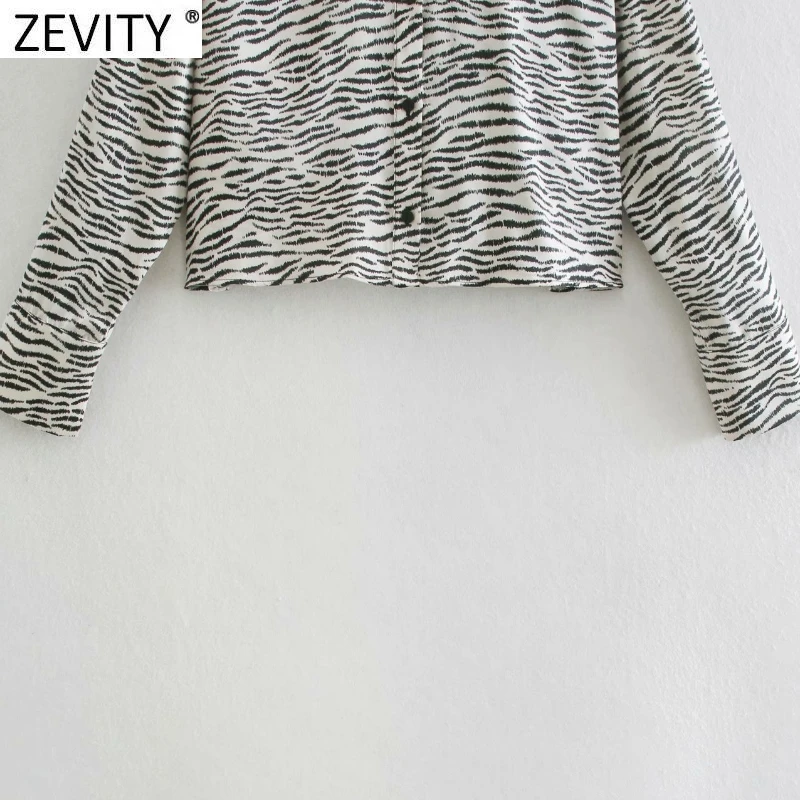 Zevity New 2021 Women Vintage Animal Texture Printing Smock Blouse Office Ladies Long Sleeve Shirt Chic Retro Blusas Tops LS7492
Zevity New 2021 Women Vintage Animal Texture Printing Smock Blouse Office Ladies Long Sleeve Shirt Chic Retro Blusas Tops LS7492