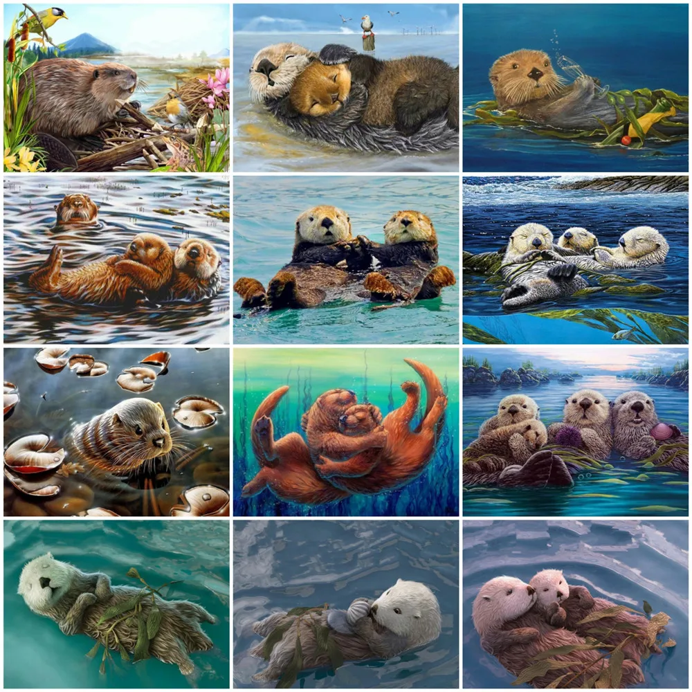 Full Drill Diamond Painting Animal Otter Cross Stitch Mosaic Embroidery Pond Home Decoration Handmade Gift
Full Drill Diamond Painting Animal Otter Cross Stitch Mosaic Embroidery Pond Home Decoration Handmade Gift