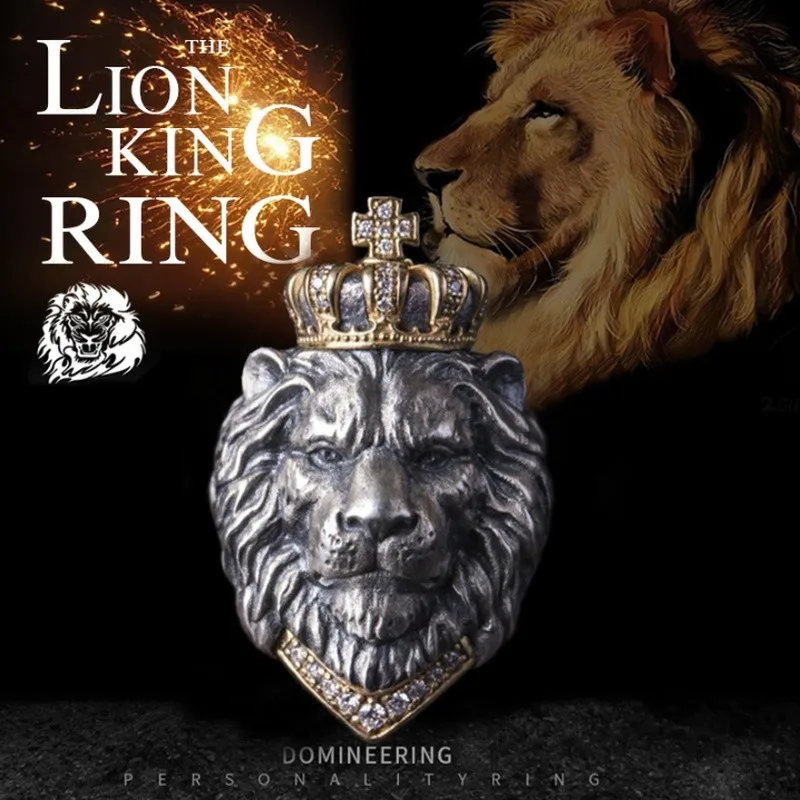 Men's retro party geometric creative domineering atmosphere lion king crown punk hip hop jewelry boys holiday gifts wholesale
Men's retro party geometric creative domineering atmosphere lion king crown punk hip hop jewelry boys holiday gifts wholesale