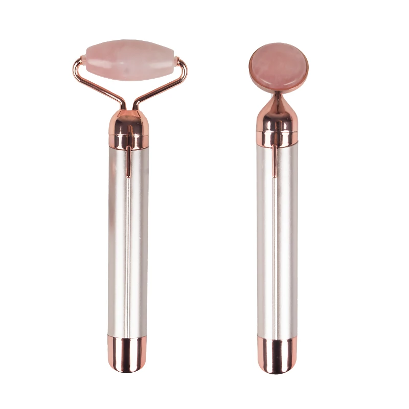 массажер для лица ролик массажный нефрит роллер face massage roller роликовый jade facial massager