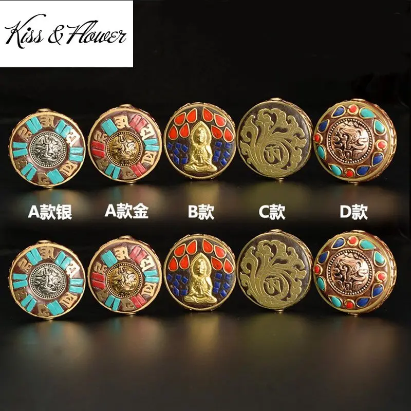 KISS&FLOWER AC09 Fine DIY Jewelry Making Accessories Findings Fittings Bracelet Necklace Loose Tibetan Bodhi Spacer Beads 1PC
KISS&FLOWER AC09 Fine DIY Jewelry Making Accessories Findings Fittings Bracelet Necklace Loose Tibetan Bodhi Spacer Beads 1PC