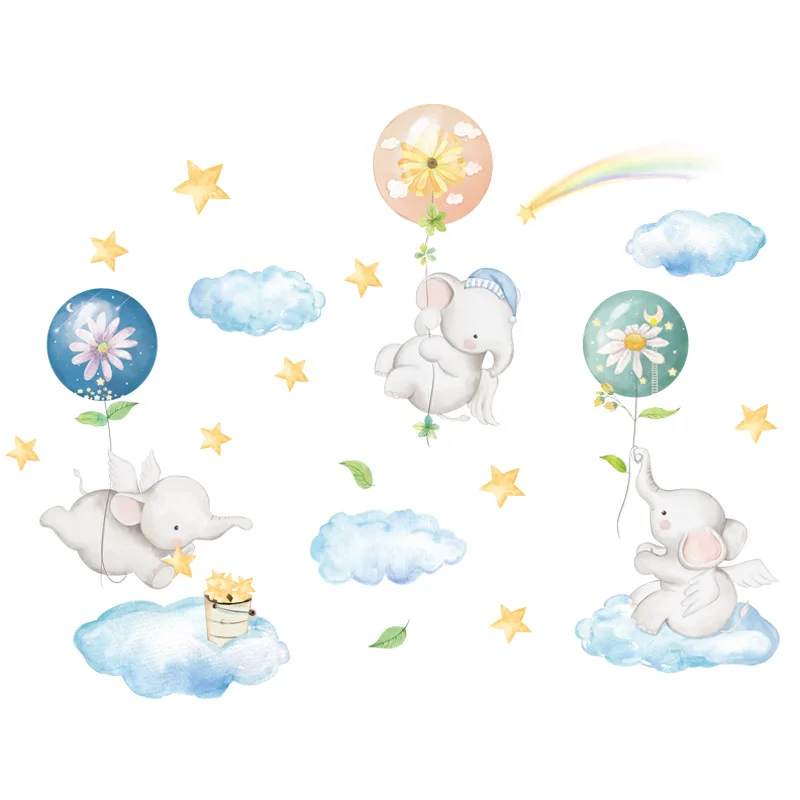 Cartoon Elephant Wall Stickers Lovely Animal for Boy Girl Kids Room Decoration Aesthetic Nursery Bedroom Decor Wallpaper Art
Cartoon Elephant Wall Stickers Lovely Animal for Boy Girl Kids Room Decoration Aesthetic Nursery Bedroom Decor Wallpaper Art