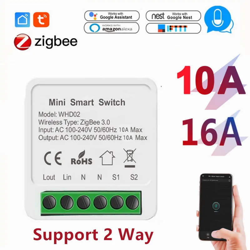 Tuya ZigBee 3.0 Smart Light Switch Module Smart Home Automation DIY Breaker Supports 2 Way Control Work With Alexa Google Home
Tuya ZigBee 3.0 Smart Light Switch Module Smart Home Automation DIY Breaker Supports 2 Way Control Work With Alexa Google Home