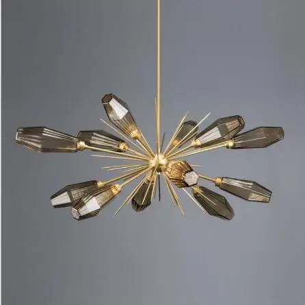 Modern simple creative glass chandelier dining hall lights Italian luxury personality model room Nordic living room light 
Modern simple creative glass chandelier dining hall lights Italian luxury personality model room Nordic living room light