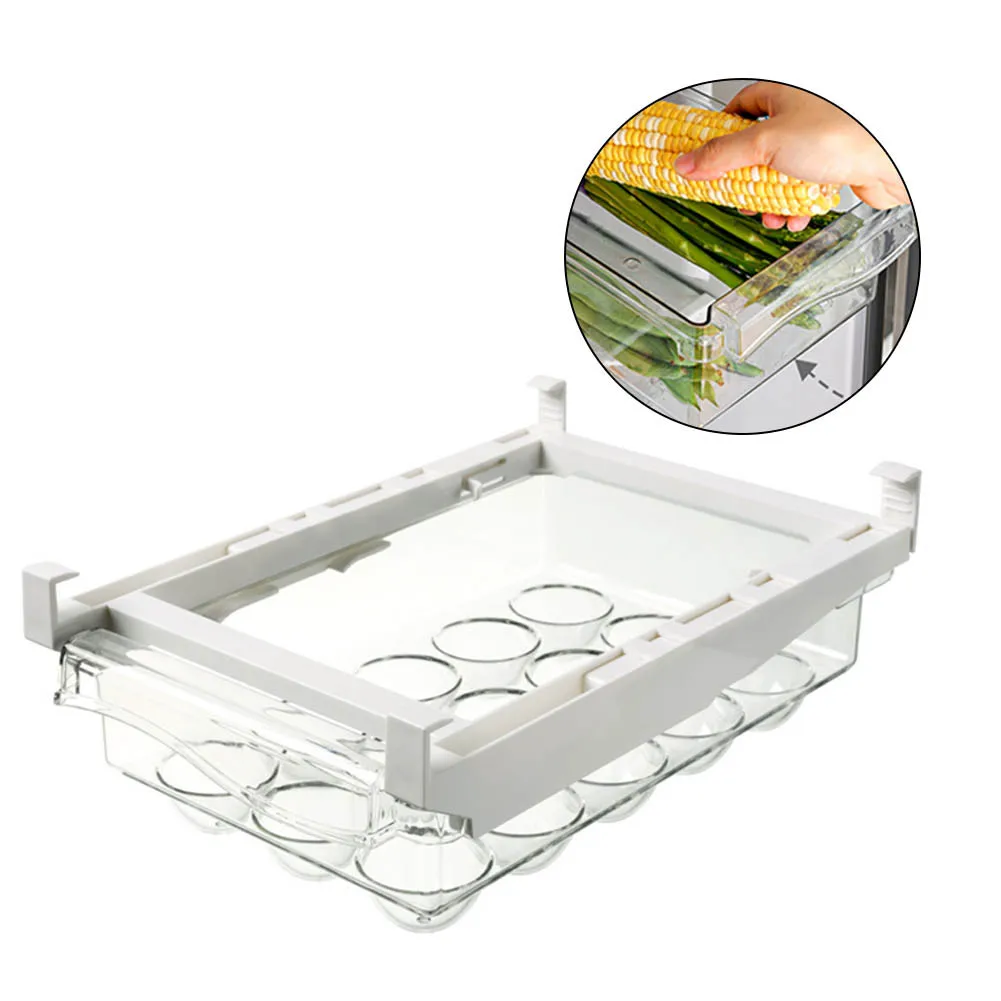 2PCS Egg Organizer Plastic Storage Containers Drawer Transparent Adjustable Vegetable And Fruit Fresh-keeping Box
2PCS Egg Organizer Plastic Storage Containers Drawer Transparent Adjustable Vegetable And Fruit Fresh-keeping Box