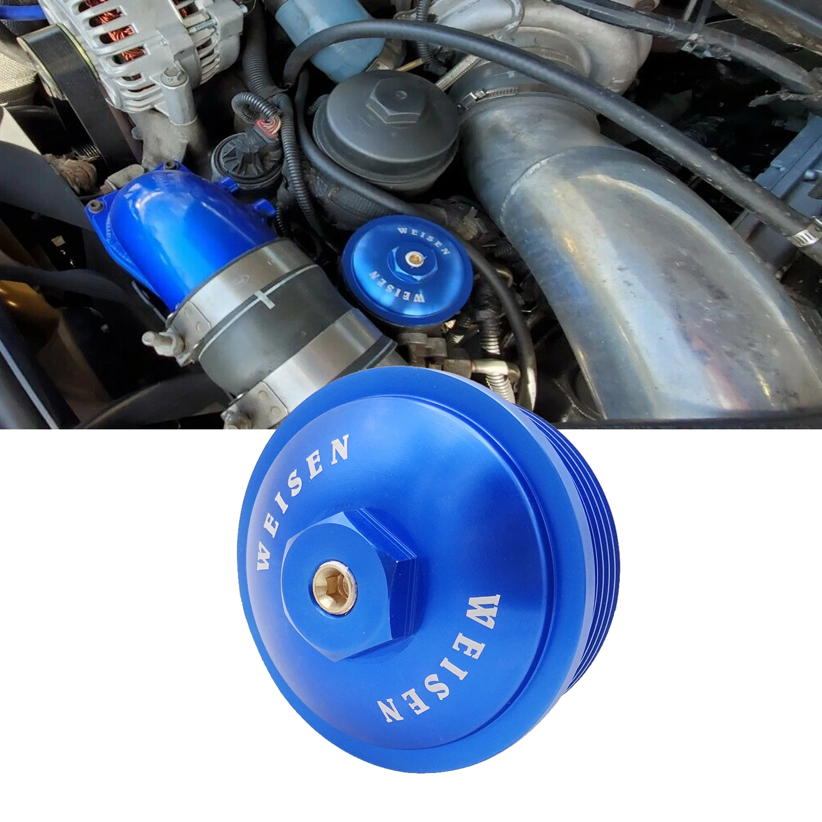 

Car Accessories Diesel Fuel Filter Cap For Ford Powerstroke 6.0L F250 F350 Super Duty 2003-2007 6061 T6 Aluminum Anodized Blue