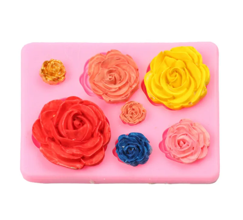 Rose Flowers silicone mold Cake Chocolate Mold wedding Cake Decorating Tools Fondant Cake Mold
Rose Flowers silicone mold Cake Chocolate Mold wedding Cake Decorating Tools Fondant Cake Mold