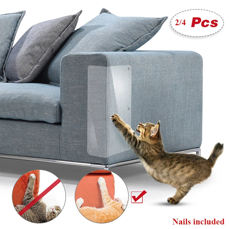 2/4pcs Cat Scratching Guard Cat Anti-Scratch Training Sofa Furniture Protector Protect Belt with Nails
2/4pcs Cat Scratching Guard Cat Anti-Scratch Training Sofa Furniture Protector Protect Belt with Nails