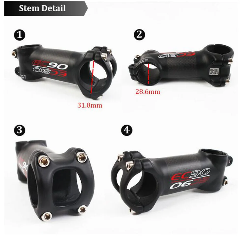 Ultralight 6/17 Degrees Bicycle Stems 28.6*31.8*70-120mm MTB Road Bike Handlebar Stems Aluminum Alloy Cycling Bicycle Parts
Ultralight 6/17 Degrees Bicycle Stems 28.6*31.8*70-120mm MTB Road Bike Handlebar Stems Aluminum Alloy Cycling Bicycle Parts