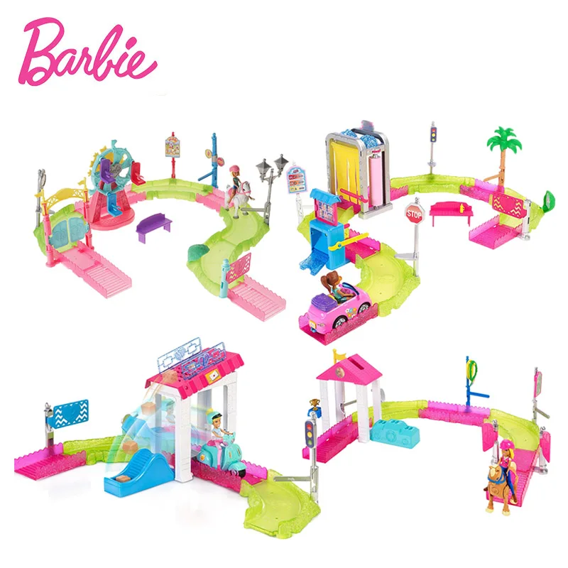Original Barbie Toys Motorized Serise Car Wash Carnival Playset Drive-thru Car Wash Barbie On The Go Car Race Track Barbie Dolls
Original Barbie Toys Motorized Serise Car Wash Carnival Playset Drive-thru Car Wash Barbie On The Go Car Race Track Barbie Dolls