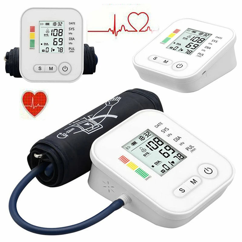 Sphygmomanometer Automatic Upper Arm Pressure Meter Pulse Gauge Meter BP Tester Gauge Meter Digital LCD Sphygmomanometer
Sphygmomanometer Automatic Upper Arm Pressure Meter Pulse Gauge Meter BP Tester Gauge Meter Digital LCD Sphygmomanometer
