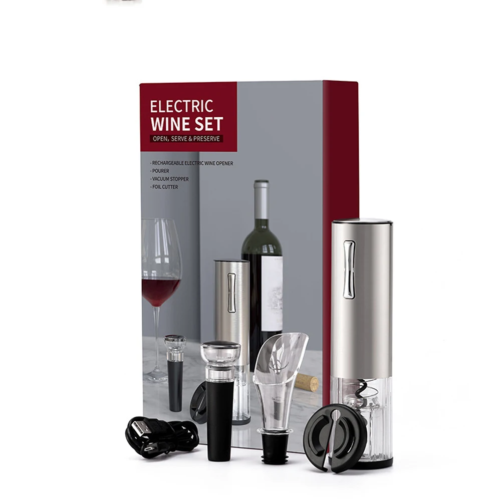Electric Wine Opener Foil Cutter Automatic Corkscrew USB Rechargeable Electric Bottle Opener Scrapbooking Sets
Electric Wine Opener Foil Cutter Automatic Corkscrew USB Rechargeable Electric Bottle Opener Scrapbooking Sets