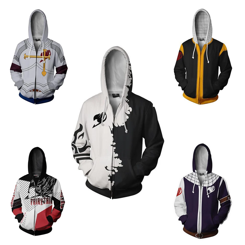 New High Quality Pullover FAIRY TAIL Zipper Hoodie Lucinas Gray 3D Print Anime Sweatshirt Unisex Fashion Jacket Outerwear Coat
New High Quality Pullover FAIRY TAIL Zipper Hoodie Lucinas Gray 3D Print Anime Sweatshirt Unisex Fashion Jacket Outerwear Coat