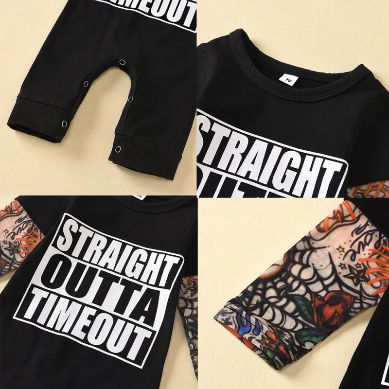 Autumn Cotton Newborn Baby Boy Jumpsuit Clothes Tattoos Print Long Sleeve Romper Jumpsuit Outfits Black
Autumn Cotton Newborn Baby Boy Jumpsuit Clothes Tattoos Print Long Sleeve Romper Jumpsuit Outfits Black