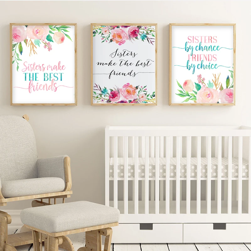 Minimalist Sisters By Chance Canvas Painting Nursery Quote Posters and Prints Wall Art Pictures for Baby Living Room Decor
Minimalist Sisters By Chance Canvas Painting Nursery Quote Posters and Prints Wall Art Pictures for Baby Living Room Decor
