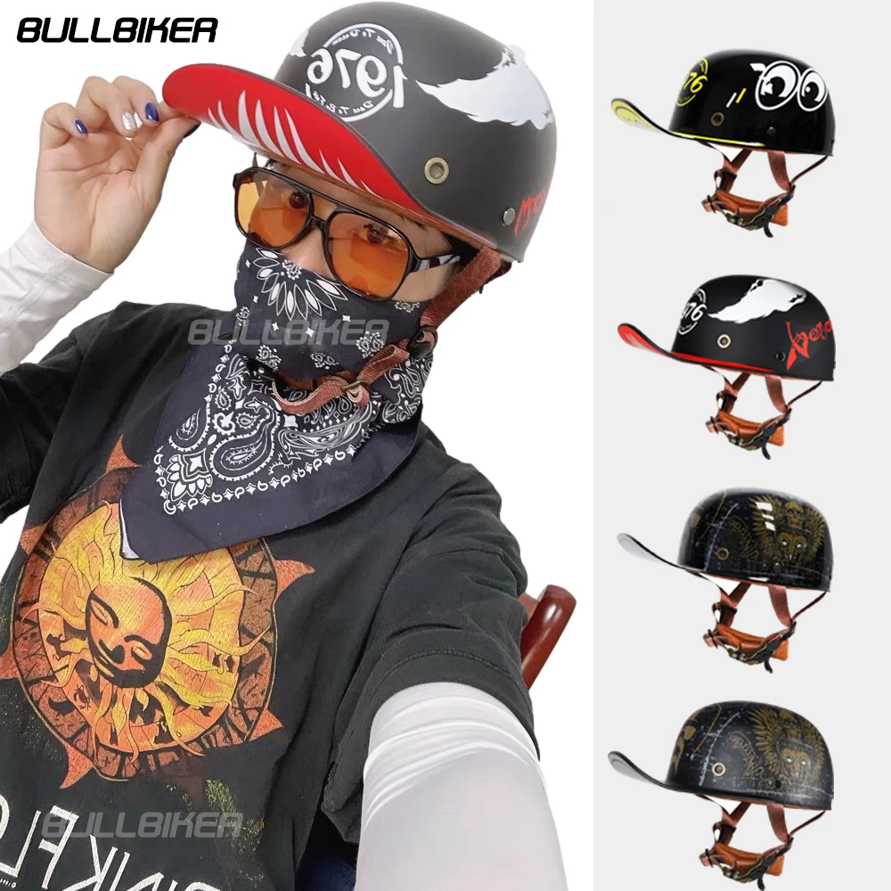 Motorcycle Vintage Retro Open Face Riding Half Helmet Crash Scooter Chopper Biker Helmets Motorbiker Baseball Cap For Man Women
Motorcycle Vintage Retro Open Face Riding Half Helmet Crash Scooter Chopper Biker Helmets Motorbiker Baseball Cap For Man Women