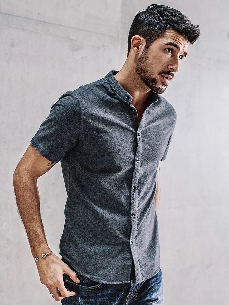 KUEGOU 100% cotton Men's shirt summer Chinese style shirt for men fashion leisure short-sleeved shirt man top plus size FC-5859
KUEGOU 100% cotton Men's shirt summer Chinese style shirt for men fashion leisure short-sleeved shirt man top plus size FC-5859