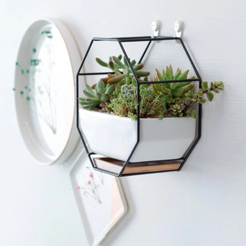 Octagonal Metal Iron Rack Hanging Planter Pot Wall Mounted Flower Pot Set with Metal Stand Holder Geometric Succulent Plant Pots
Octagonal Metal Iron Rack Hanging Planter Pot Wall Mounted Flower Pot Set with Metal Stand Holder Geometric Succulent Plant Pots