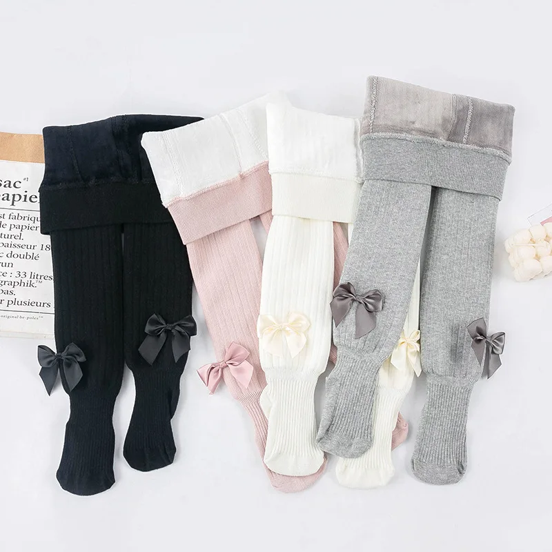Winter Kids Pantyhose Girls Tights Fleece lined Cute Girl Bowknot Pants Cotton Breathable Stockings Knit Tights 1-12T
Winter Kids Pantyhose Girls Tights Fleece lined Cute Girl Bowknot Pants Cotton Breathable Stockings Knit Tights 1-12T