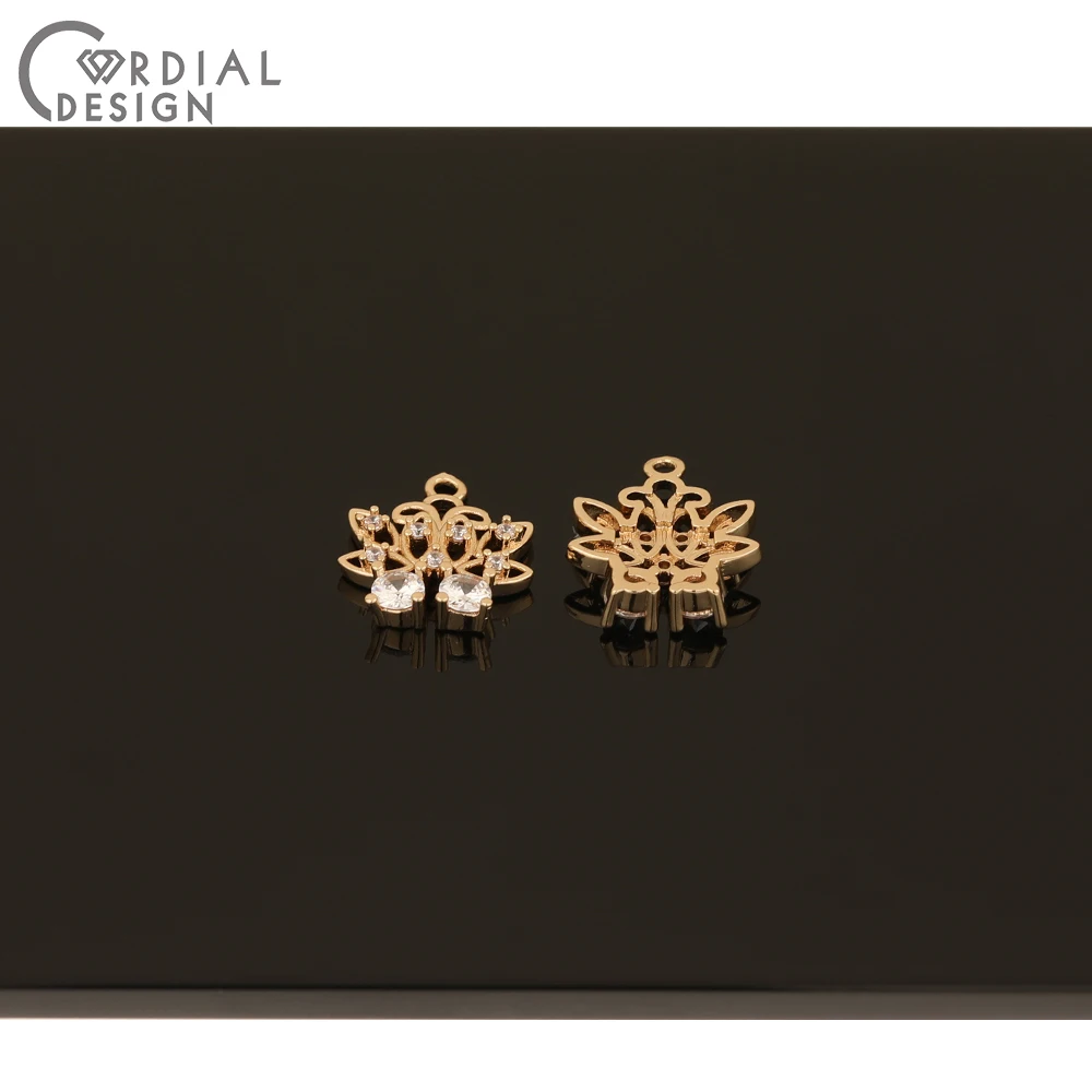 Cordial Design 50Pcs 13*15MM CZ Charms/Hand Made/Earrings Making/DIY Pendant/Jewelry Findings & Components/Earrings Accessories 
Cordial Design 50Pcs 13*15MM CZ Charms/Hand Made/Earrings Making/DIY Pendant/Jewelry Findings & Components/Earrings Accessories