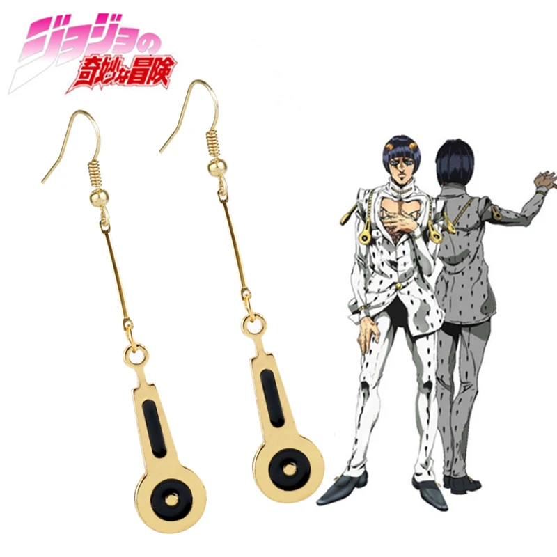 Anime JoJos Bizarre Adventure Jewelry Drop Earrings Womern Men Jean Bruno Bucciarati zipper Pendant Earrings Girl long Earring 
Anime JoJos Bizarre Adventure Jewelry Drop Earrings Womern Men Jean Bruno Bucciarati zipper Pendant Earrings Girl long Earring