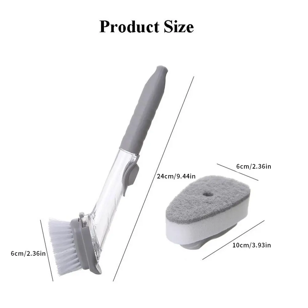 5Pcs Double Use Kitchen Cleaning Brush Scrubber Dish Bowl Washing Sponge Automatic Liquid Dispenser Kitchen Pot Cleaning Tools
5Pcs Double Use Kitchen Cleaning Brush Scrubber Dish Bowl Washing Sponge Automatic Liquid Dispenser Kitchen Pot Cleaning Tools