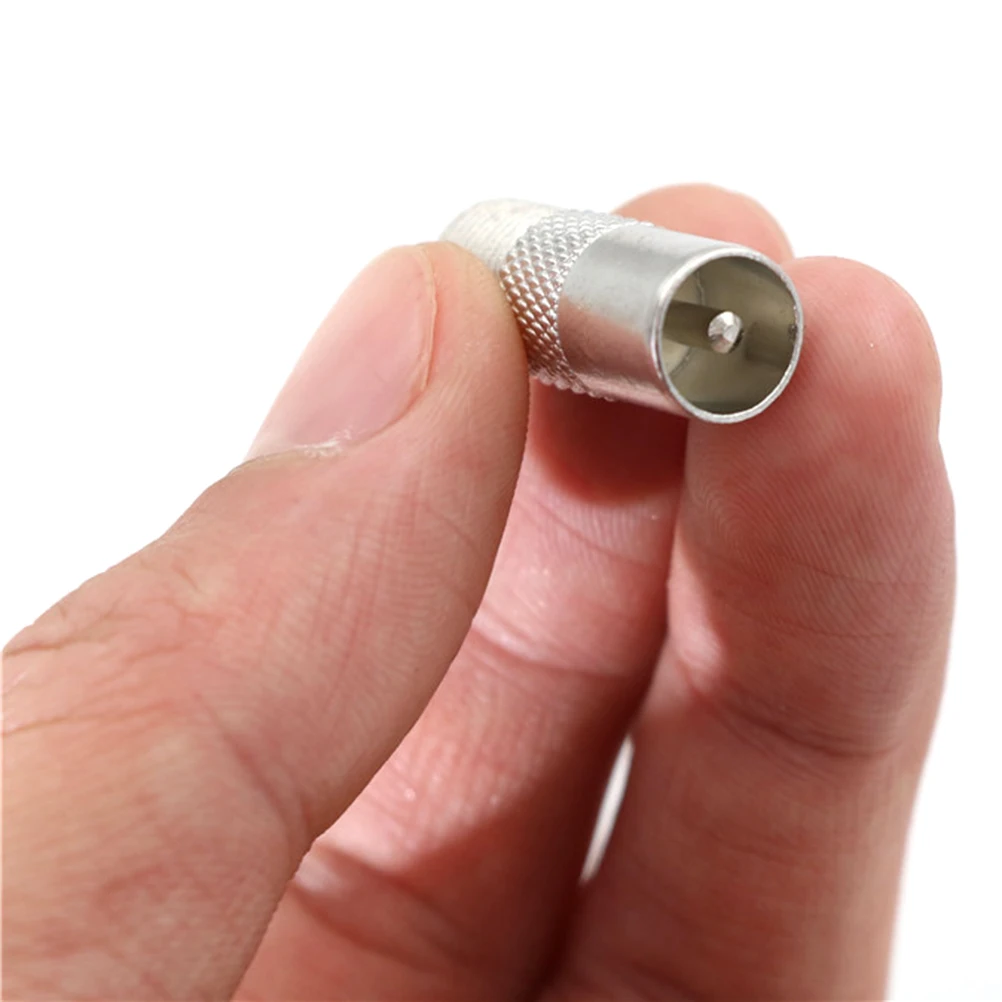 5PCS/lot Silver Coaxial Coax RF Adapter Connectors TV Male Plug to "F" Female High Quality
5PCS/lot Silver Coaxial Coax RF Adapter Connectors TV Male Plug to "F" Female High Quality