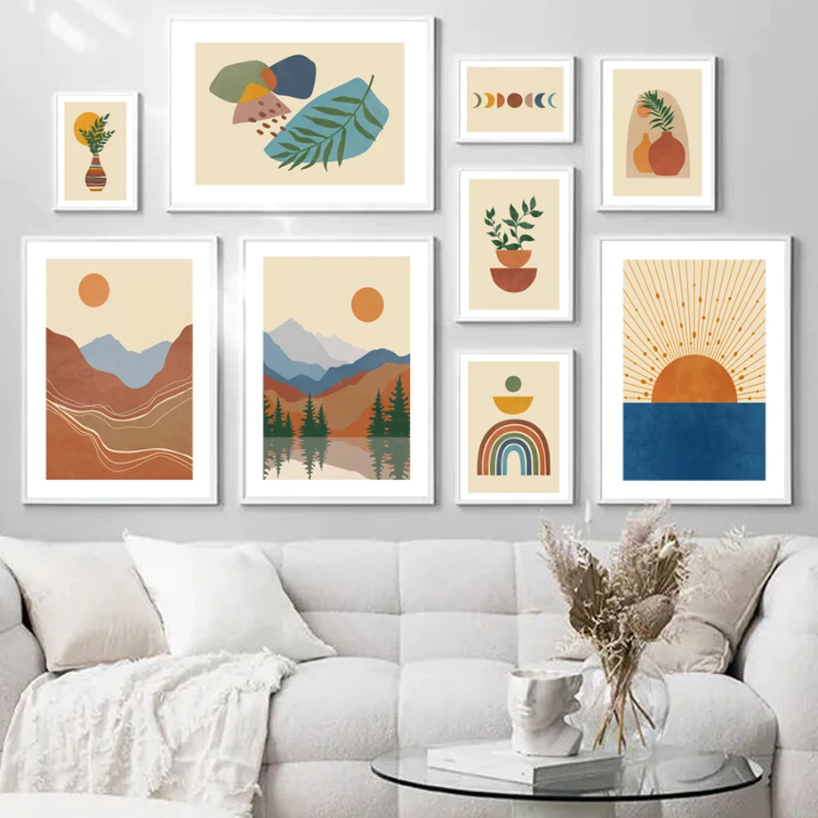 Boho Vases Sun Moon Forest Geometry Abstract Wall Art Canvas Painting Nordic Posters And Prints Wall Pictures Living Room Decor
Boho Vases Sun Moon Forest Geometry Abstract Wall Art Canvas Painting Nordic Posters And Prints Wall Pictures Living Room Decor