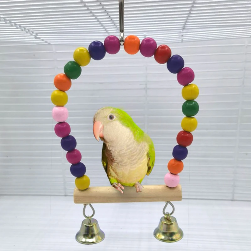 Colorful Parrot Stand Climbing Toy 1pc Parrot Swing Bite Toy Hammock Bird Supplies Colorful Beads Natural Cage Rack
Colorful Parrot Stand Climbing Toy 1pc Parrot Swing Bite Toy Hammock Bird Supplies Colorful Beads Natural Cage Rack