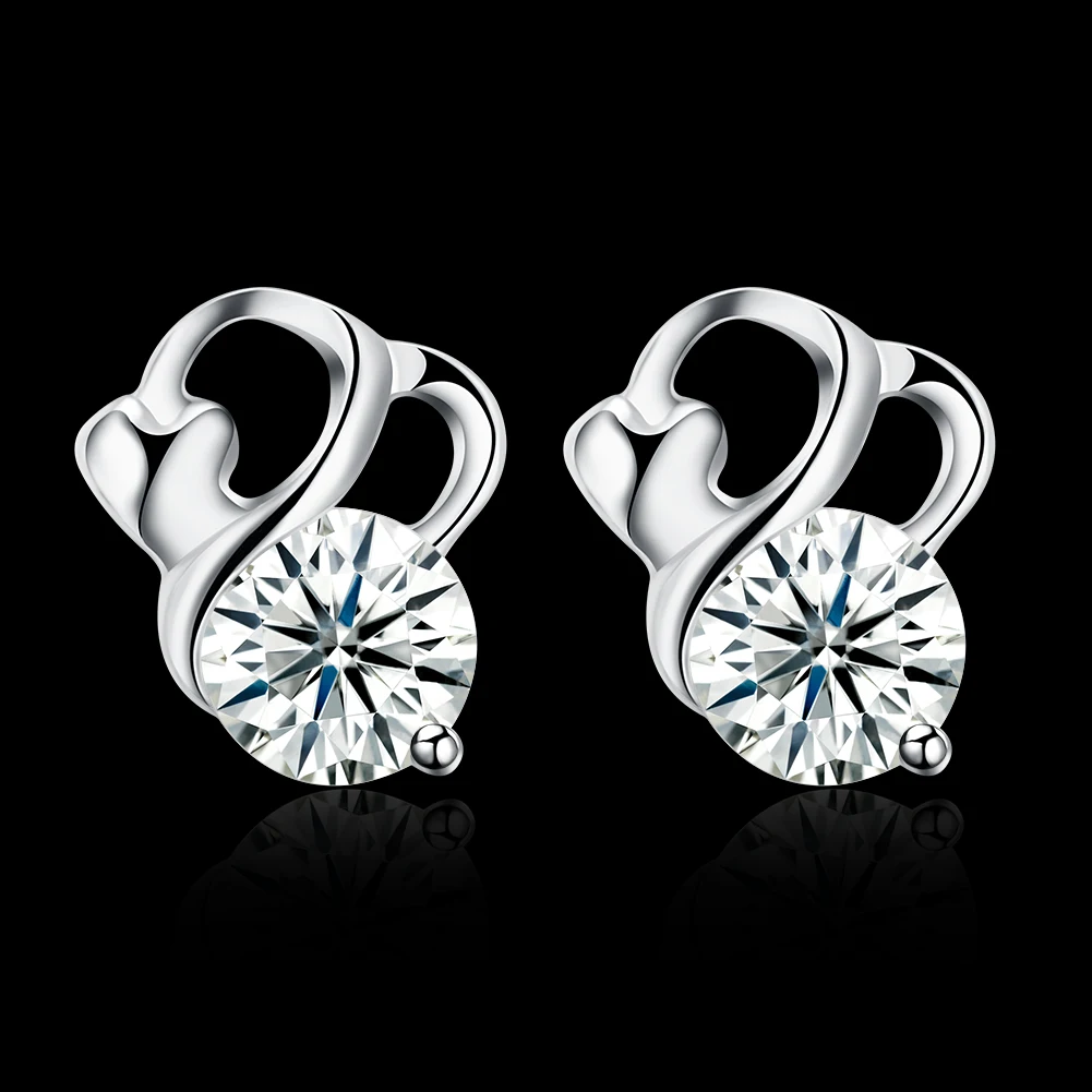 ZEMIOR Sterling Silver 925 Jewelry For Women Irregular Heart Surround Stud Earring Clear Cubic Zirconia Earrings Accessories
ZEMIOR Sterling Silver 925 Jewelry For Women Irregular Heart Surround Stud Earring Clear Cubic Zirconia Earrings Accessories