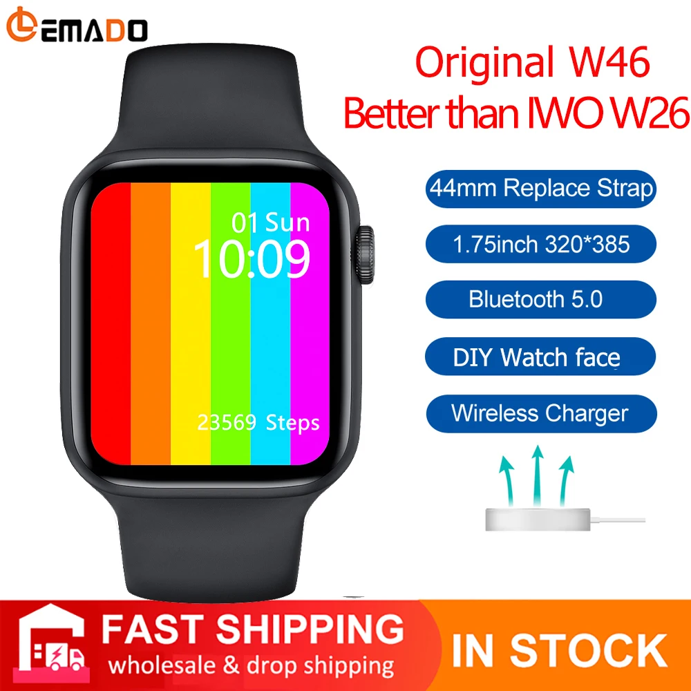 Смарт-часы IWO W46 для мужчин, часы «сделай сам», PK IWO 12 Pro Max IWO 13 Series 6 для Android IOS, ЭКГ, температуры тела, Смарт-часы для женщин 
Смарт-часы IWO W46 для мужчин, часы «сделай сам», PK IWO 12 Pro Max IWO 13 Series 6 для Android IOS, ЭКГ, температуры тела, Смарт-часы для женщин