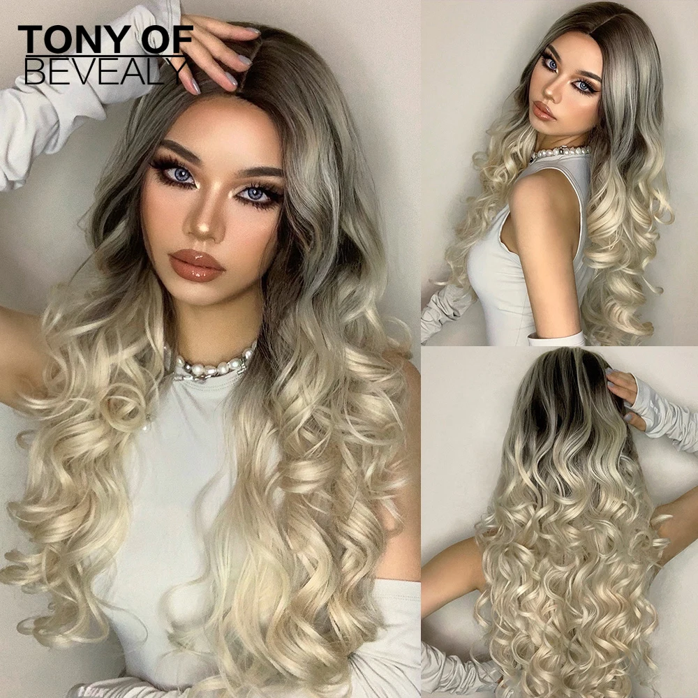 Brown to Blonde Ombre Hair Wigs Long Wavy Synthetic Wigs for Women Middle Part Heat Resistant Party Wigs Natural looking
Brown to Blonde Ombre Hair Wigs Long Wavy Synthetic Wigs for Women Middle Part Heat Resistant Party Wigs Natural looking