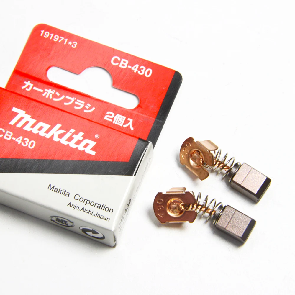 Оригинальные карбоновые щетки Makita CB430 191971-3 7x7 35x10 мм запасные части для дрели 6337D
