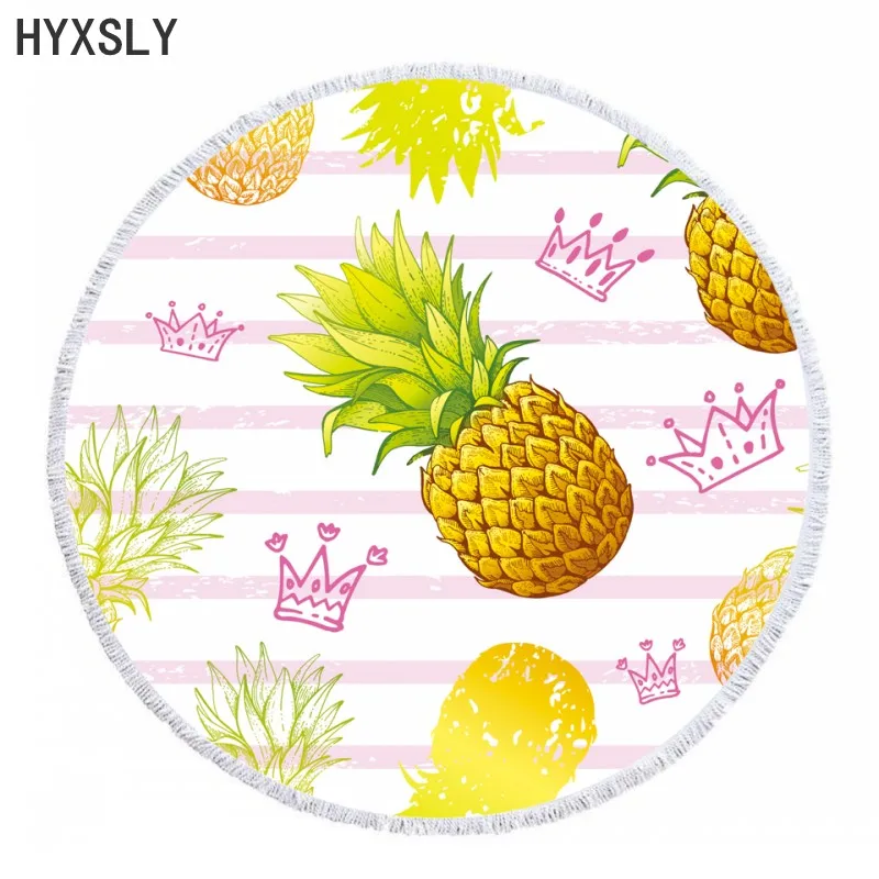 Round Beach Towels Pineapple Fruit Carton Print Summer Circle Bath Shower Towel With Tassels Swimming Bikini Cover Soft Blanket
Round Beach Towels Pineapple Fruit Carton Print Summer Circle Bath Shower Towel With Tassels Swimming Bikini Cover Soft Blanket