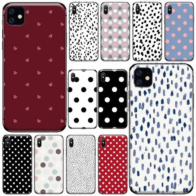 Black And White Polka Dot Phone Case for iPhone 11 12 pro XS MAX 8 7 6 6S Plus X 5S SE 2020 XR Soft silicone
Black And White Polka Dot Phone Case for iPhone 11 12 pro XS MAX 8 7 6 6S Plus X 5S SE 2020 XR Soft silicone