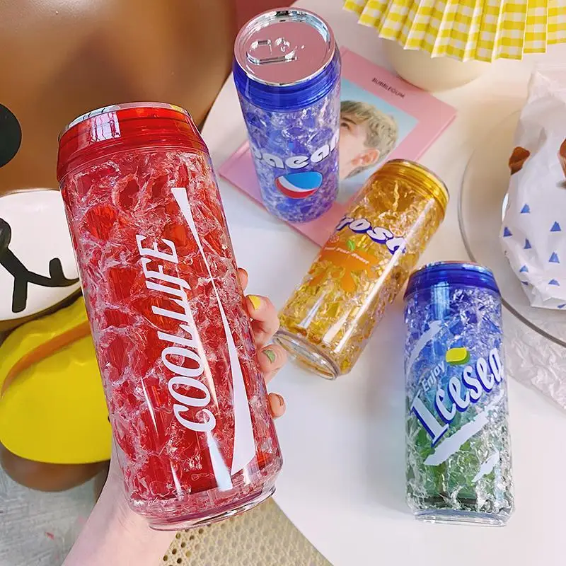 Water bottle Summer Fruit Crushed Ice Cup Drinking Large Capacity Portable Water Coffee milk tea insulation Simplicity Cups
Water bottle Summer Fruit Crushed Ice Cup Drinking Large Capacity Portable Water Coffee milk tea insulation Simplicity Cups
