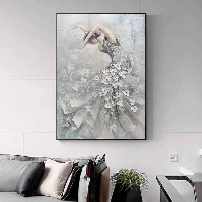 100% Handmade Abstract Oil Painting On Canvas Ballet Girl Minimalist Modern Wall Art Decorative For Living Room No Frame
100% Handmade Abstract Oil Painting On Canvas Ballet Girl Minimalist Modern Wall Art Decorative For Living Room No Frame