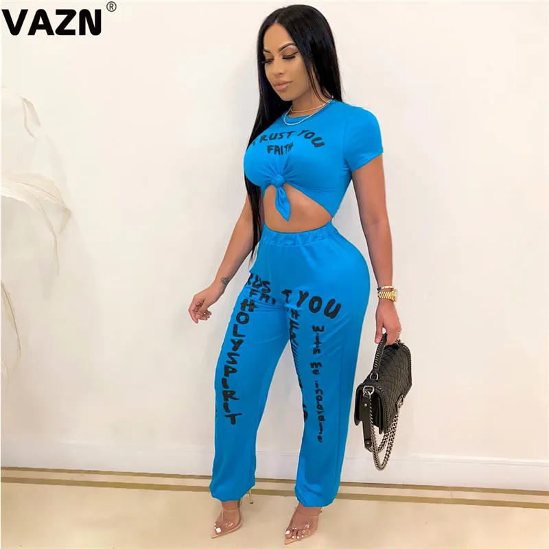 VAZN 2020 новый сексуальный спортивный костюм для танцев и уличных с буквенным