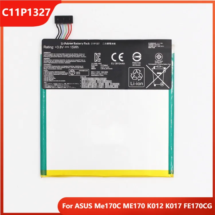 Оригинальный аккумулятор C11P1327 для телефона ASUS Me170C ME170 K012 K017 FE170CG, Аутентичные Сменные перезаряжаемые батареи 3910 мАч
Оригинальный аккумулятор C11P1327 для телефона ASUS Me170C ME170 K012 K017 FE170CG, Аутентичные Сменные перезаряжаемые батареи 3910 мАч